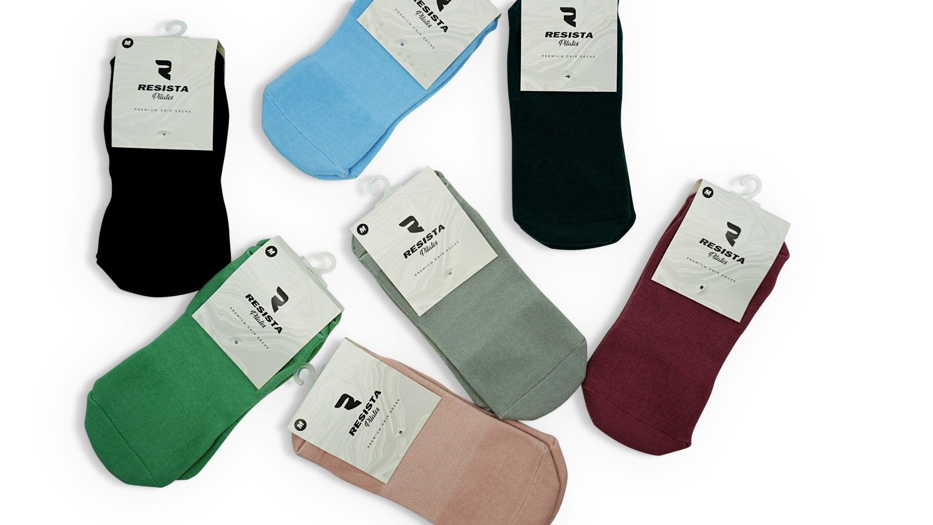 RESISTA Pilates Grip Socks – Soft Pink