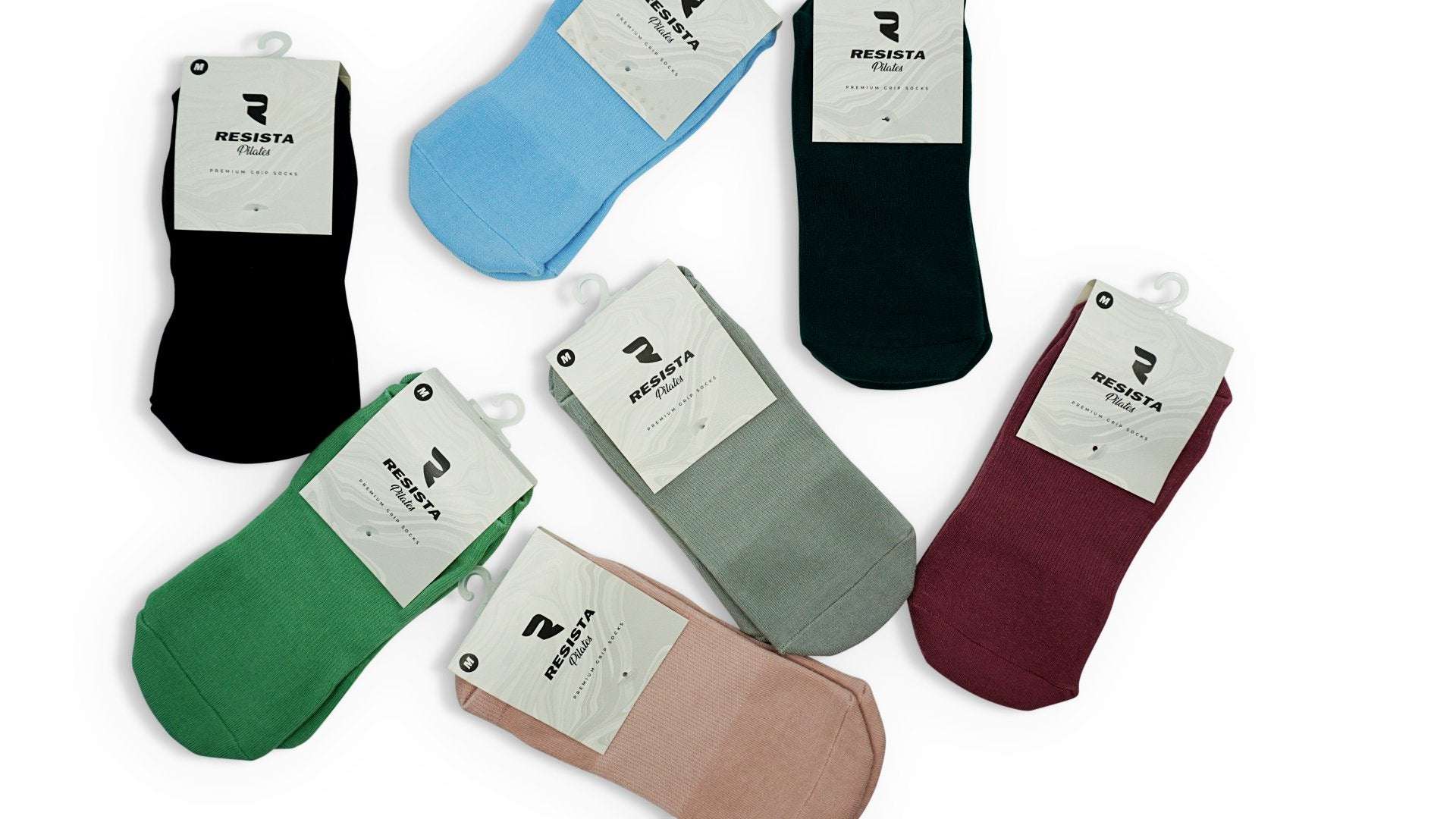 RESISTA Pilates Grip Socks – Fresh Sage for Superior Grip