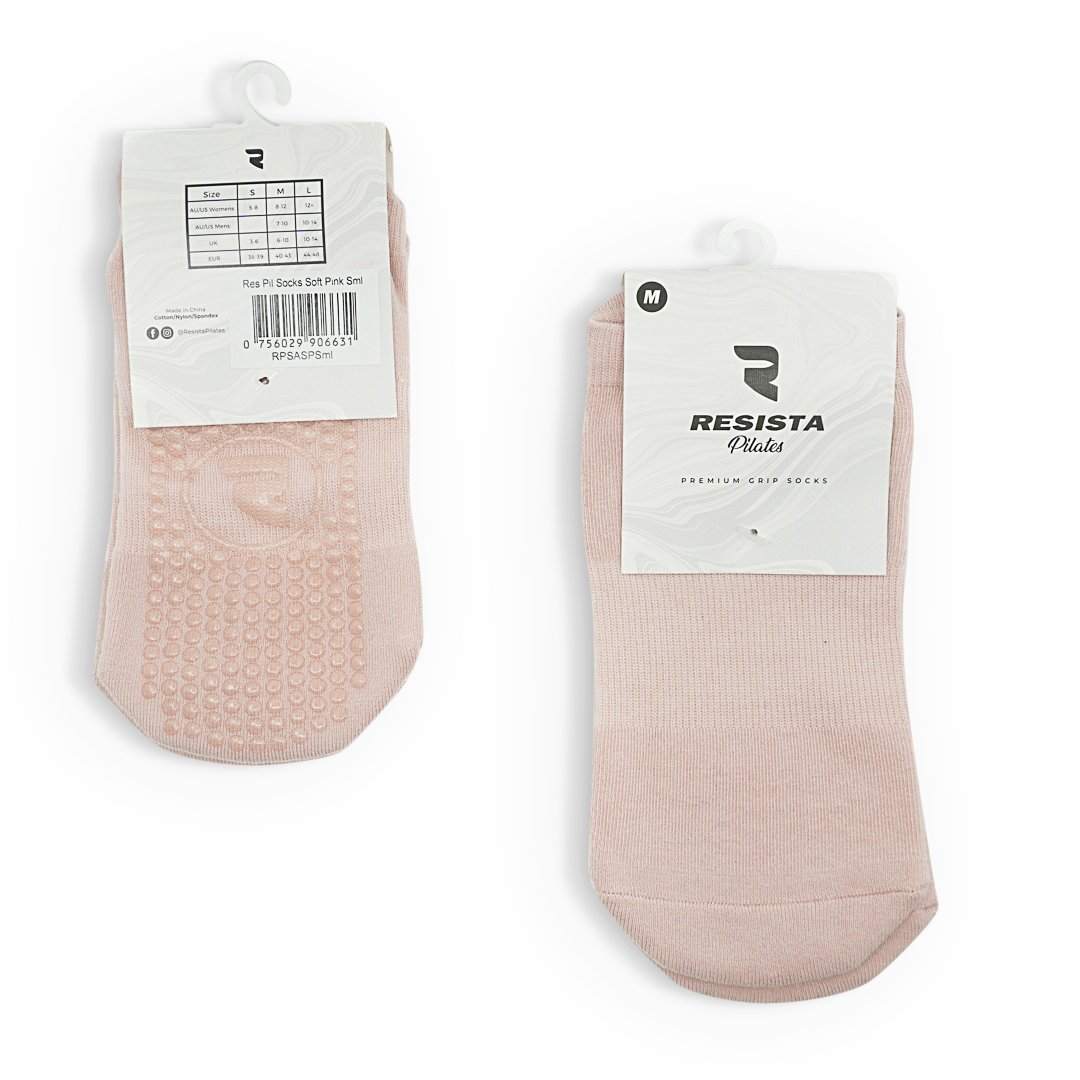 Resista Pilates Socks 4 pack - Pastel Pink