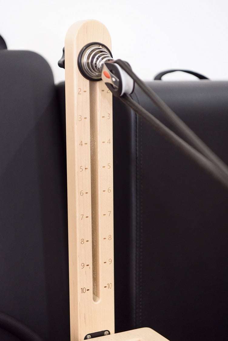 RESISTA Pilates Maple Reformer close up