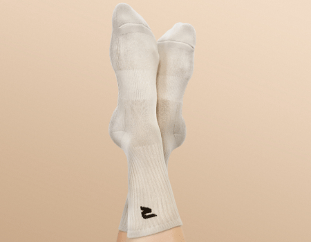 Resista Pilates Crew Socks – Oat | Comfortable & Support for Pilates