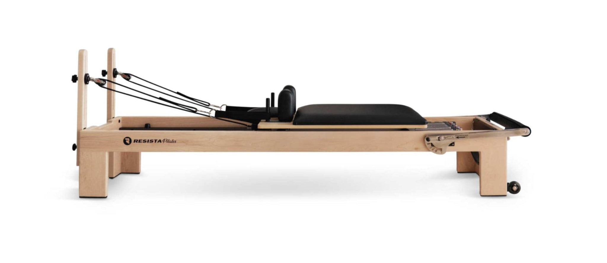 RESISTA Pilates Maple Reformer Black Upholstery