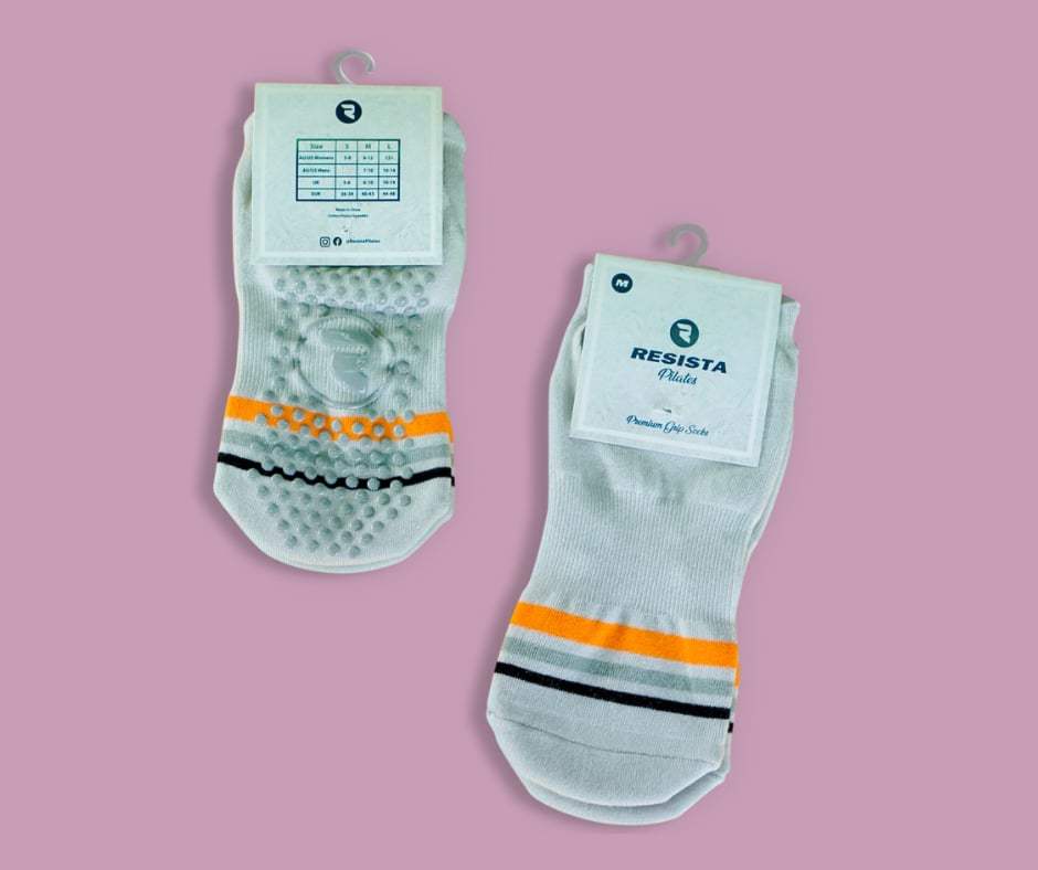 Pilates Grip Socks Flat Lay