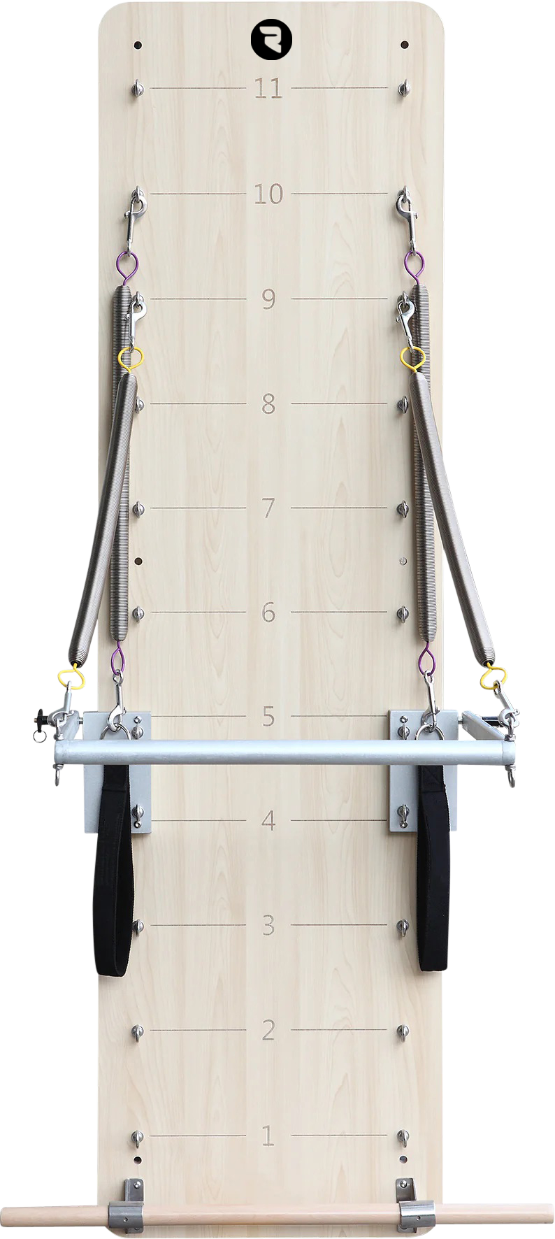 Resista Pilates Spring Board Wall Board + Push Bar | Unique Machine