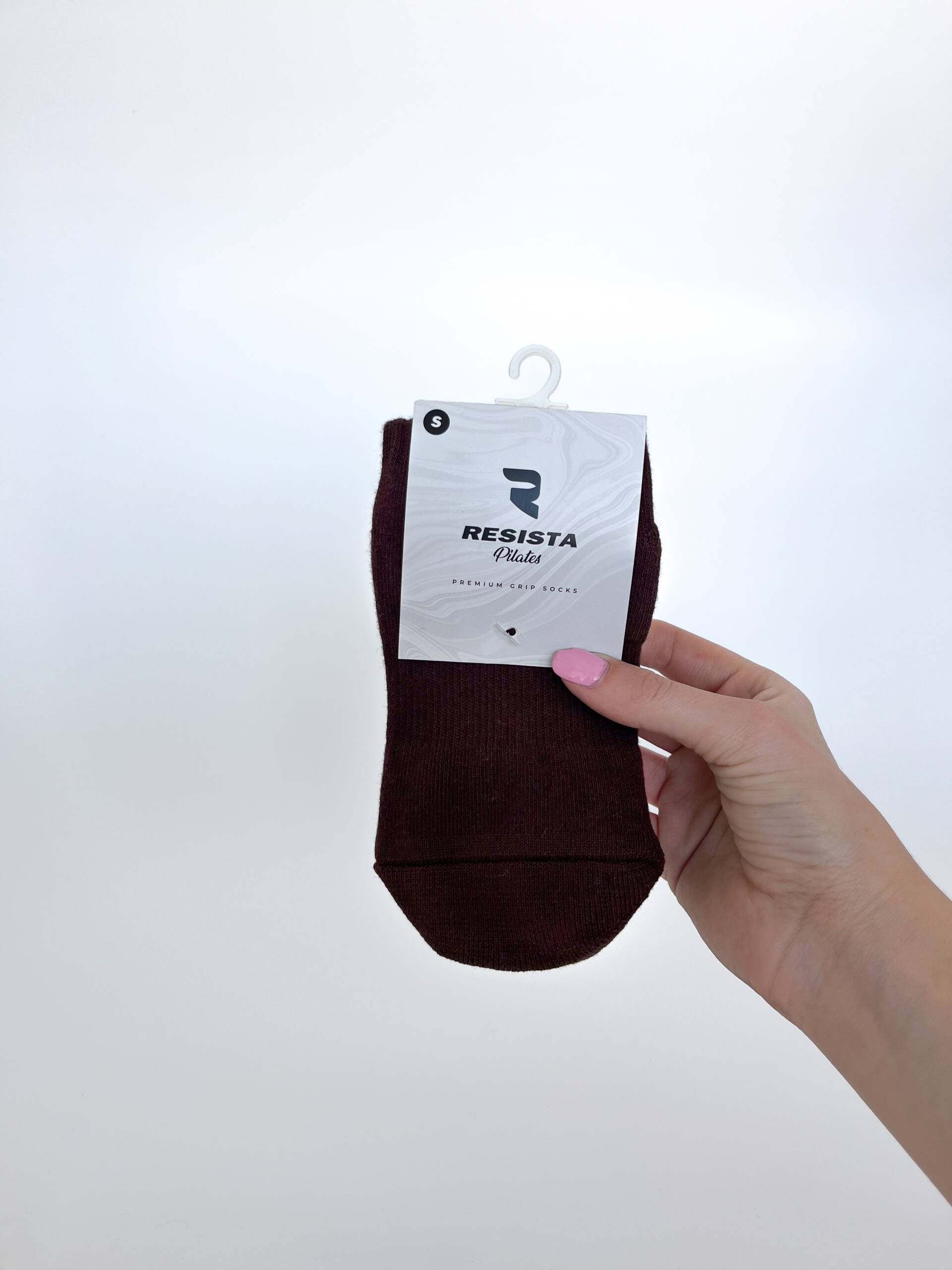 RESISTA Pilates Crew Socks 3 pack – Earthtones Chocolate