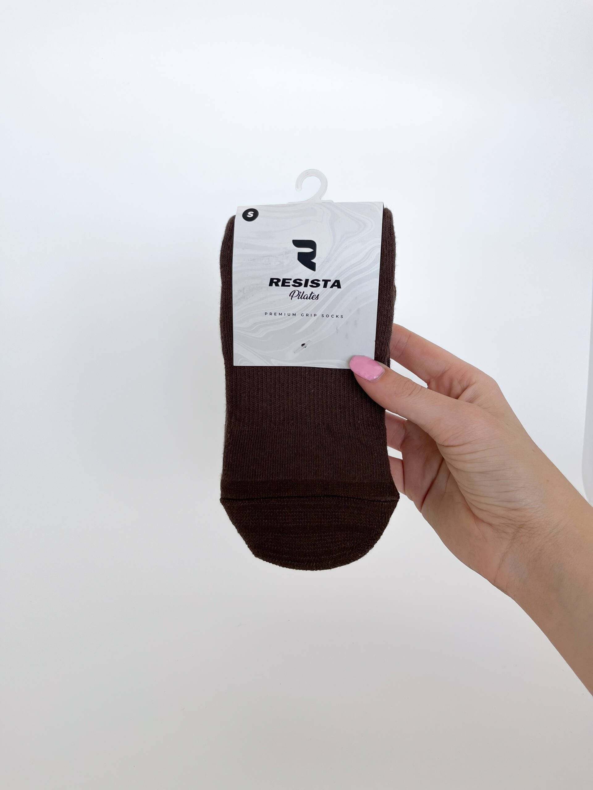 RESISTA Pilates Crew Socks 3 pack – Earthtones Espresso