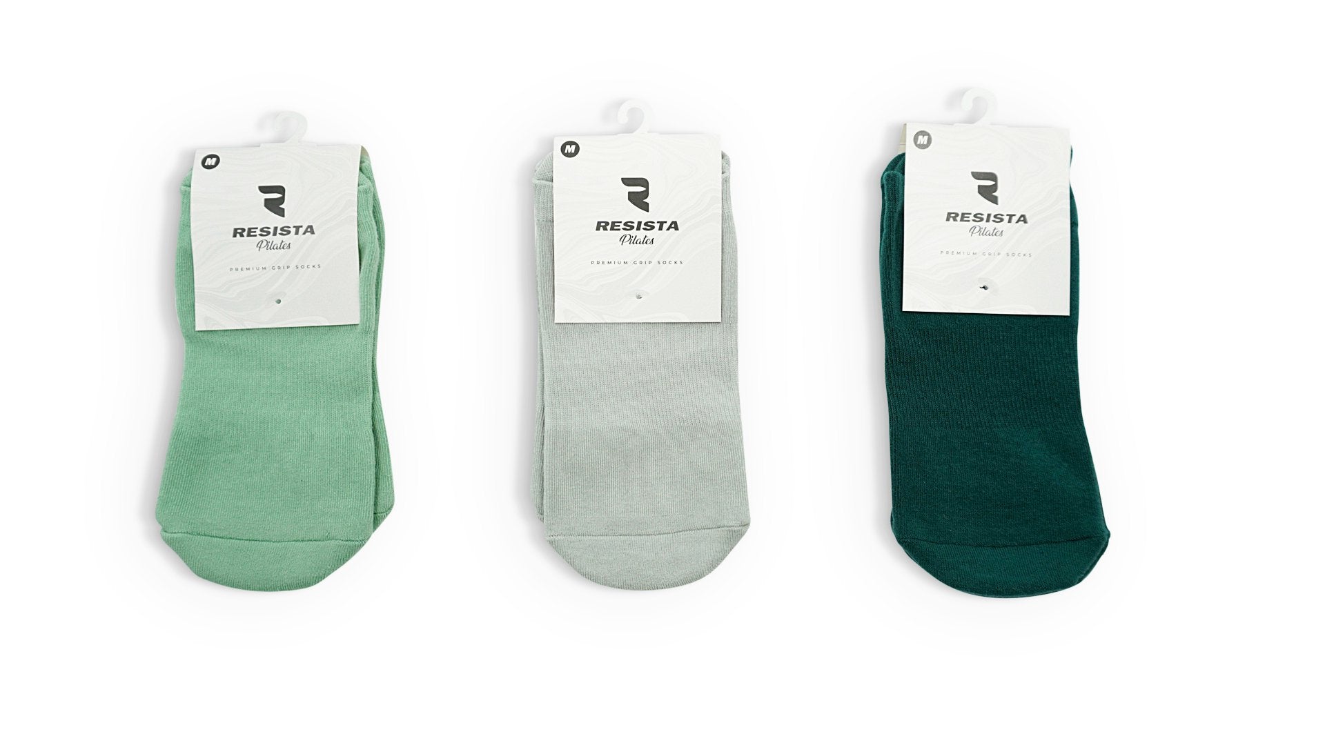 RESISTA Pilates Socks 3 pack - Evergreen All 3