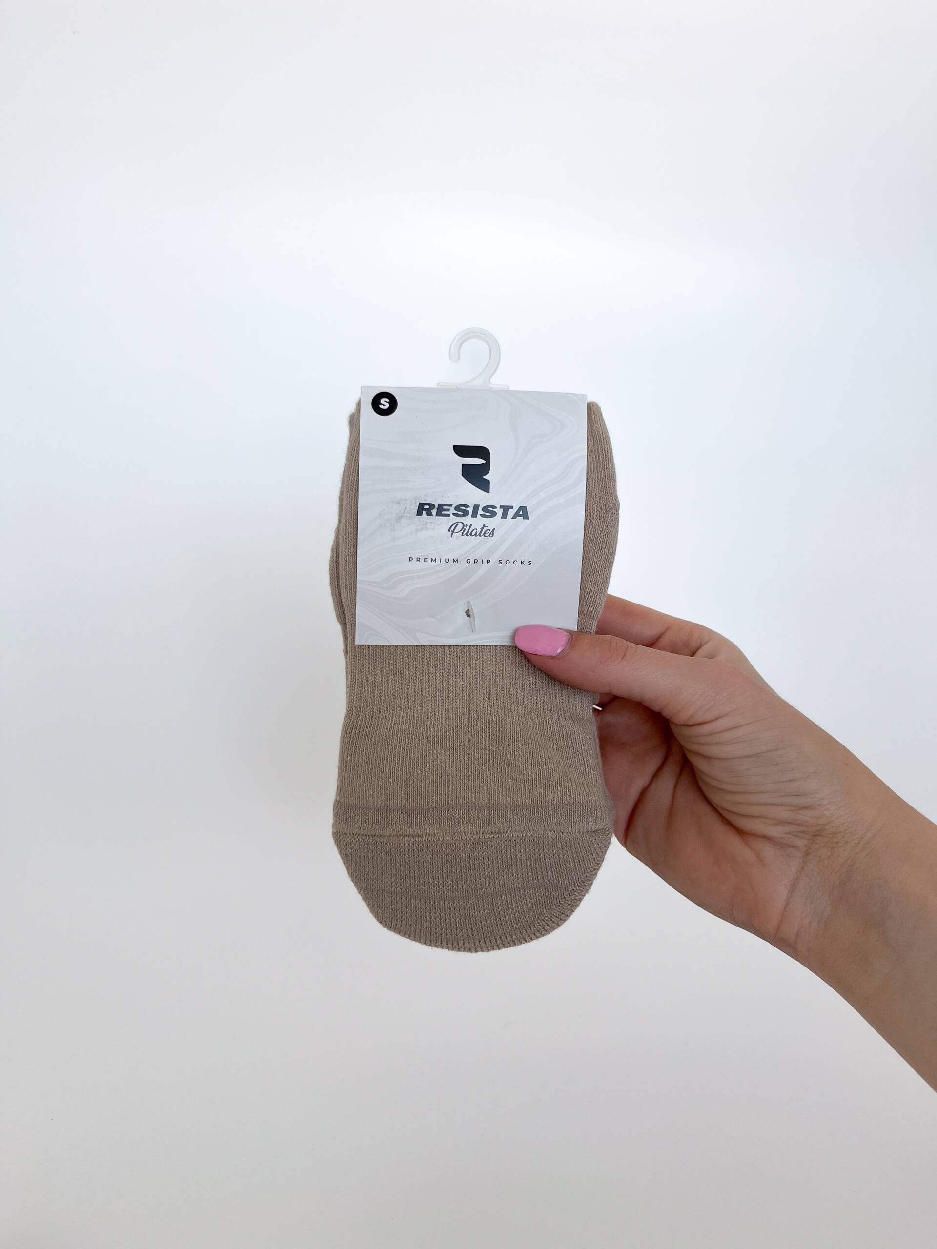 RESISTA Pilates Crew Socks 3 pack – Earthtones Oatmeal