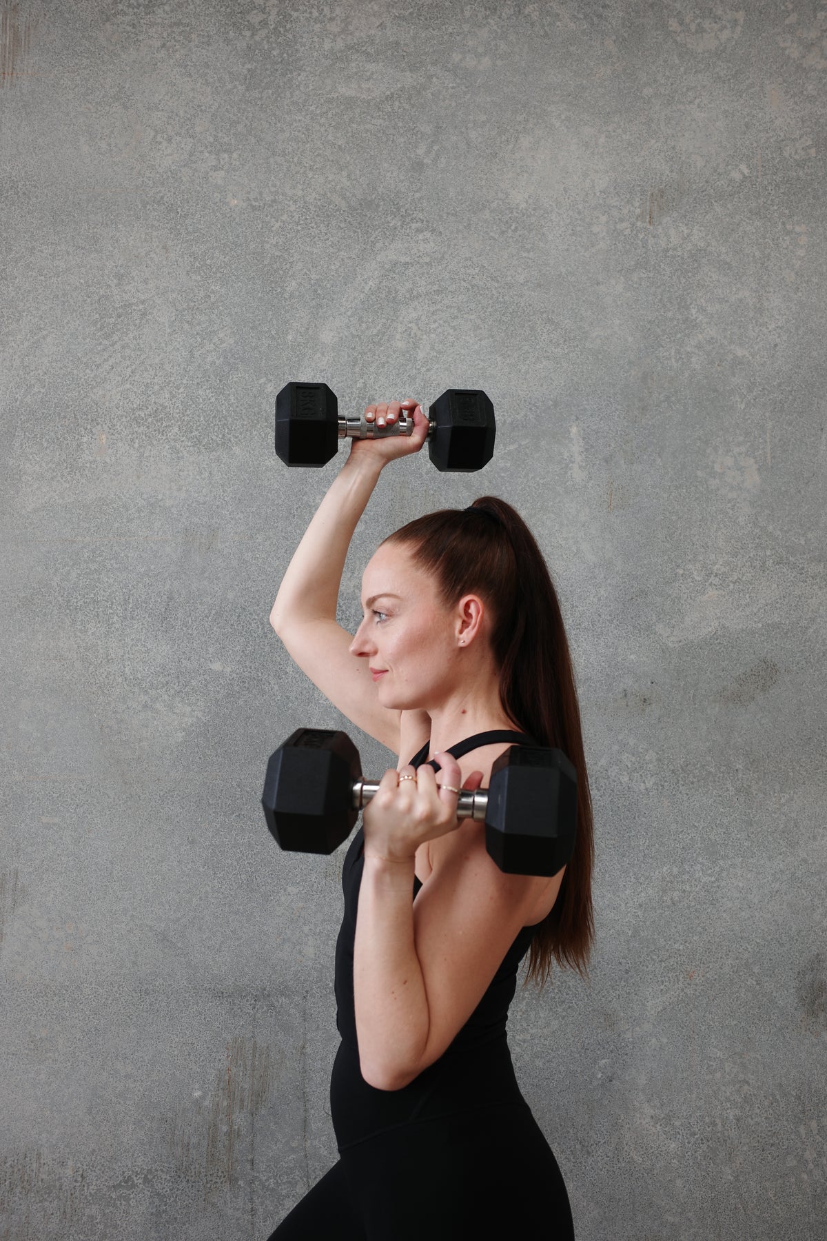 Rubber Hex Dumbbells