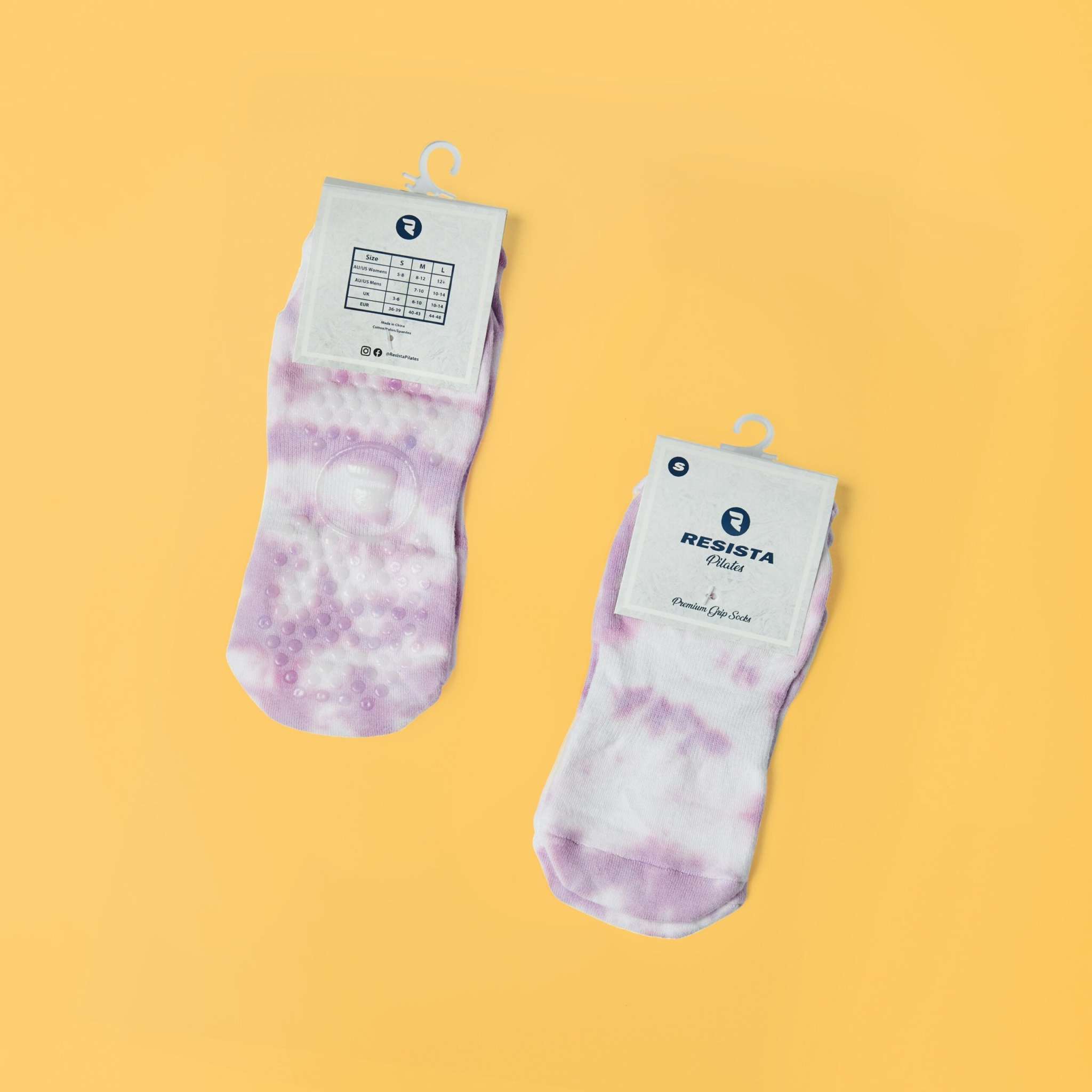 Pilates Socks Lavender Resista Pilates Grip Socks Lavender