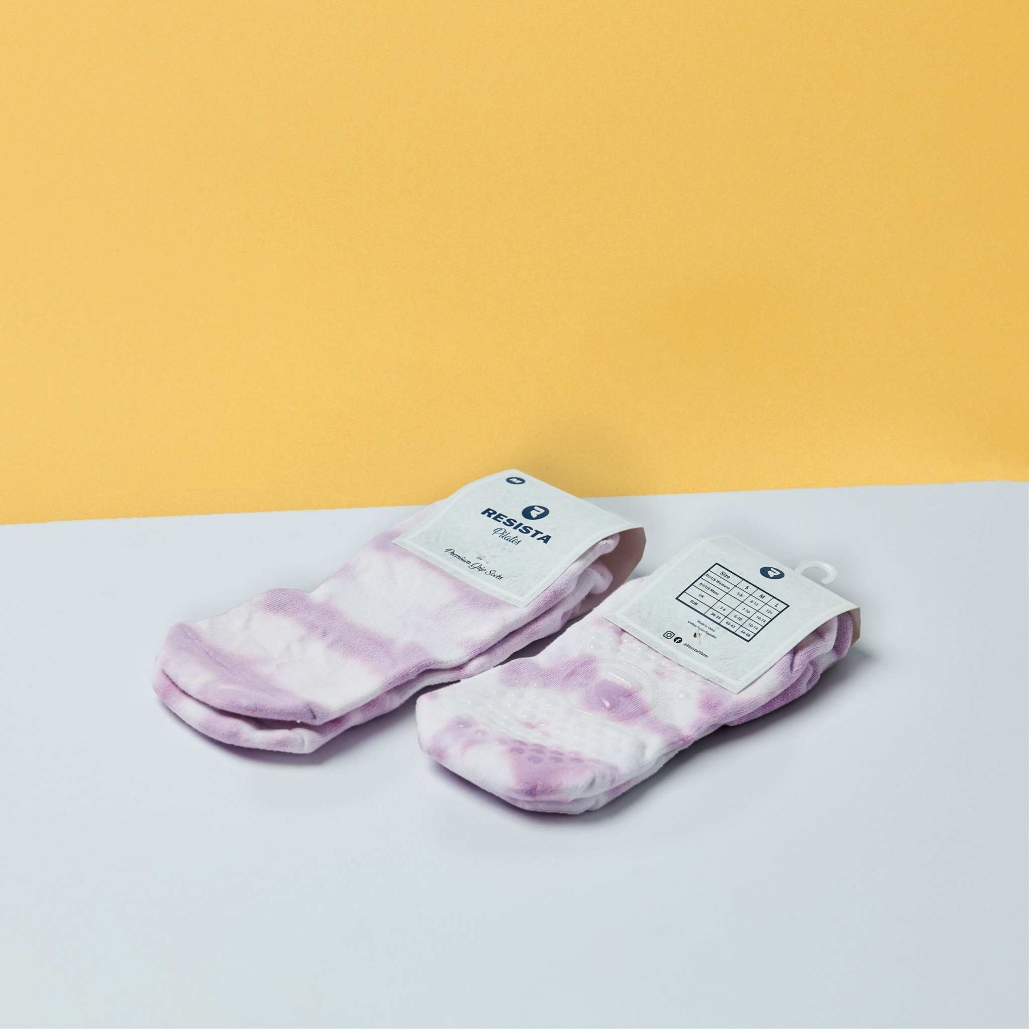 Pilates Socks Purple Resista Pilates Grip Socks Lavender