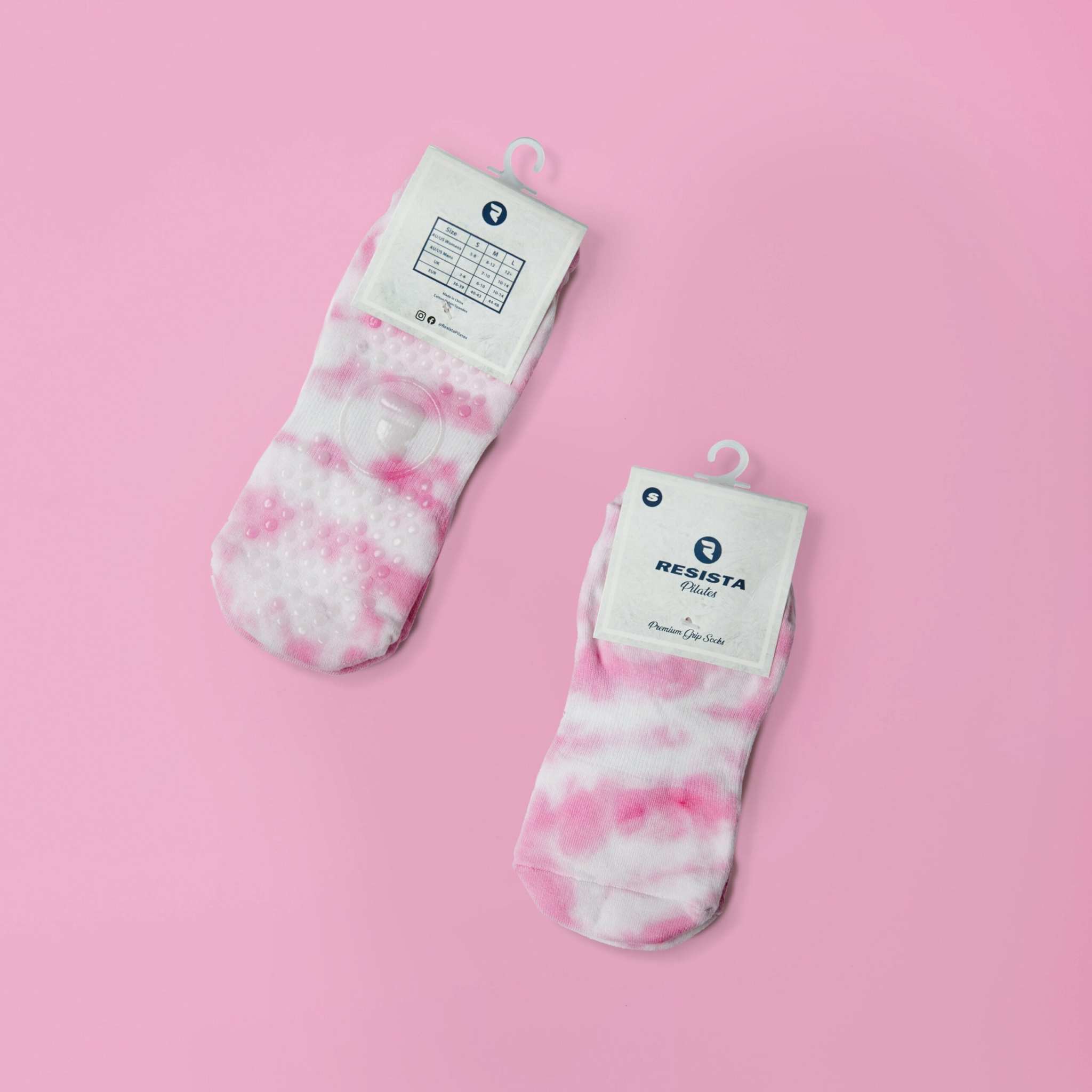 RESISTA Pilates Grip Socks Bubblegum