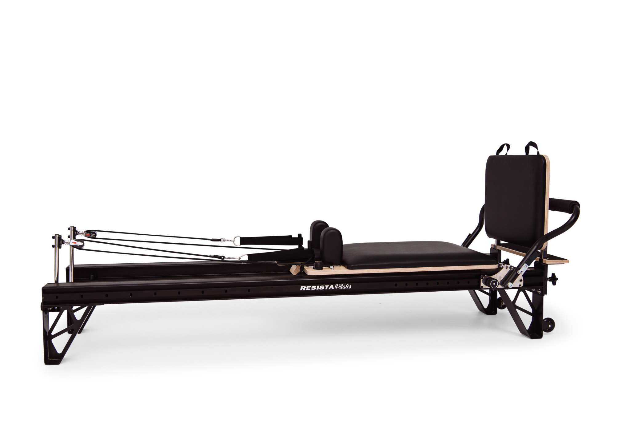 RESISTA Black Aluminium Pilates Reformer Side